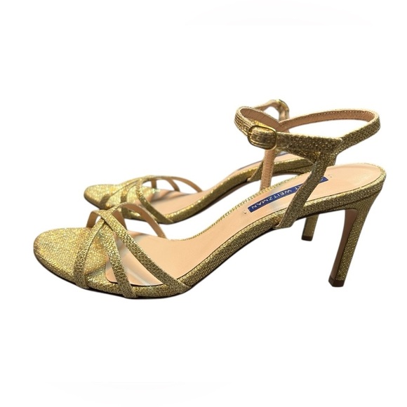 Stuart Weitzman Starla Glitter Sandals - Picture 4 of 8